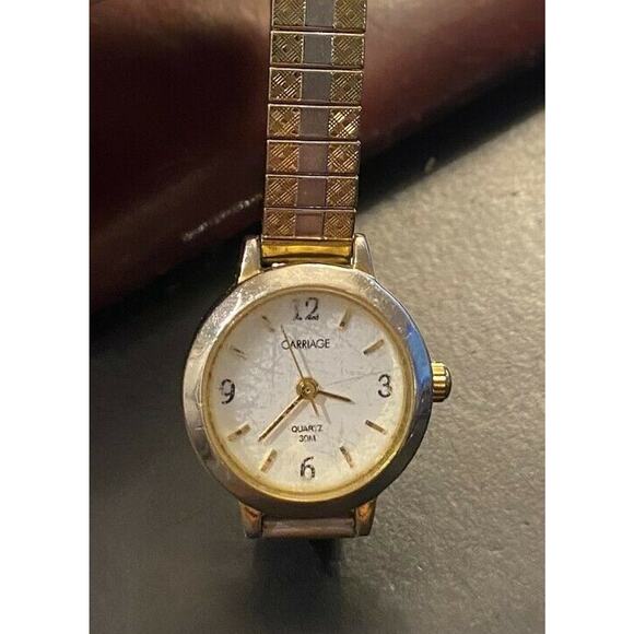 Women's 22mm Gold Tone Carriage by Timex Watch, WR 30M - Picture 2 of 3